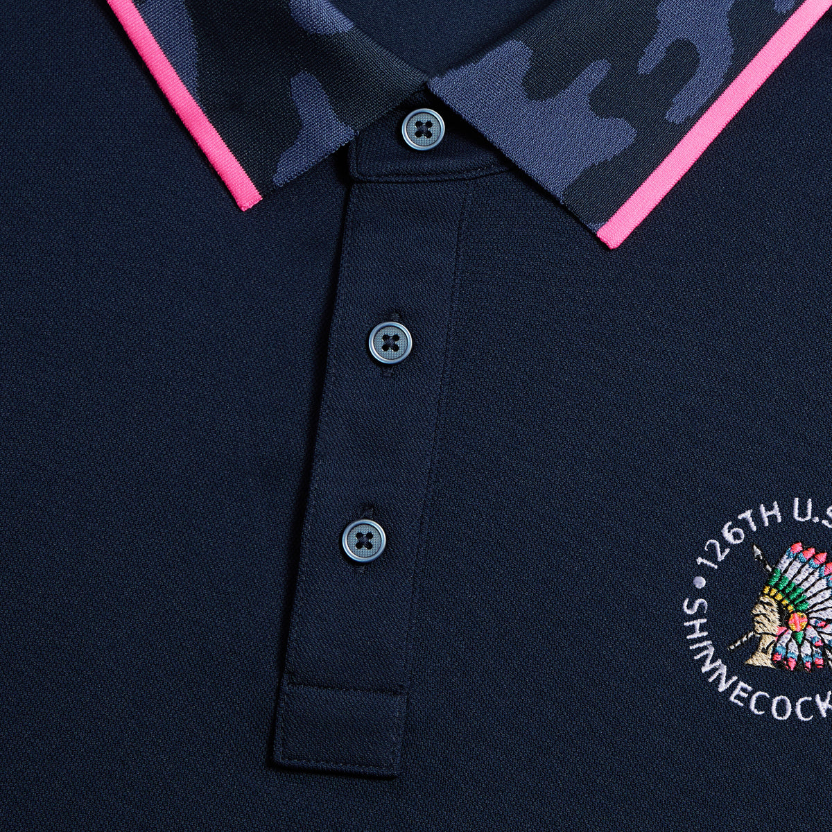 G/FORE 2026 U.S. OPEN CAMO COLLAR PERFORMANCE PIQUÉ POLO