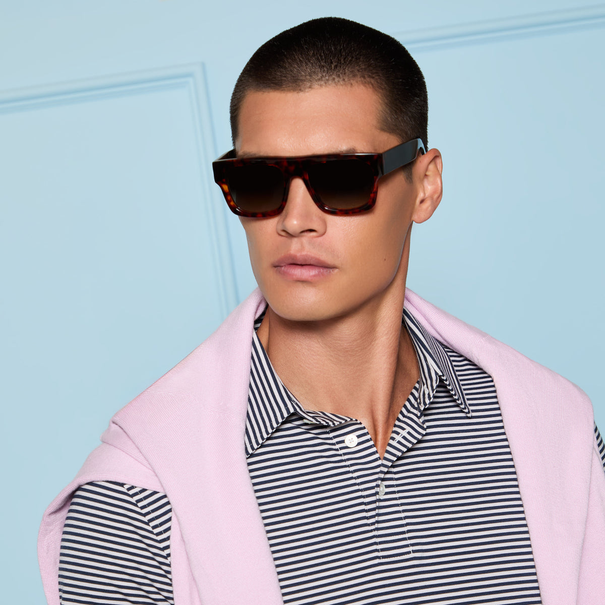 G/FORE ALL PLAY STRIPE STRETCH KNIT POLO