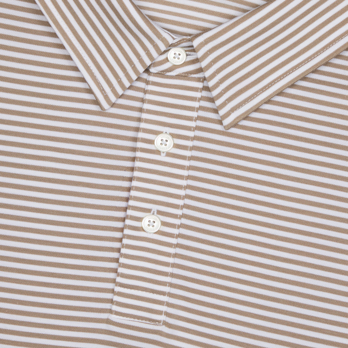 G/FORE ALL PLAY STRIPE STRETCH KNIT POLO