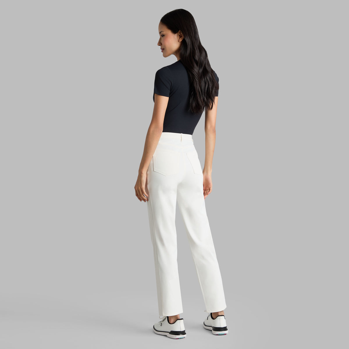 G/FORE TECH NYLON RIB FITTED TEE