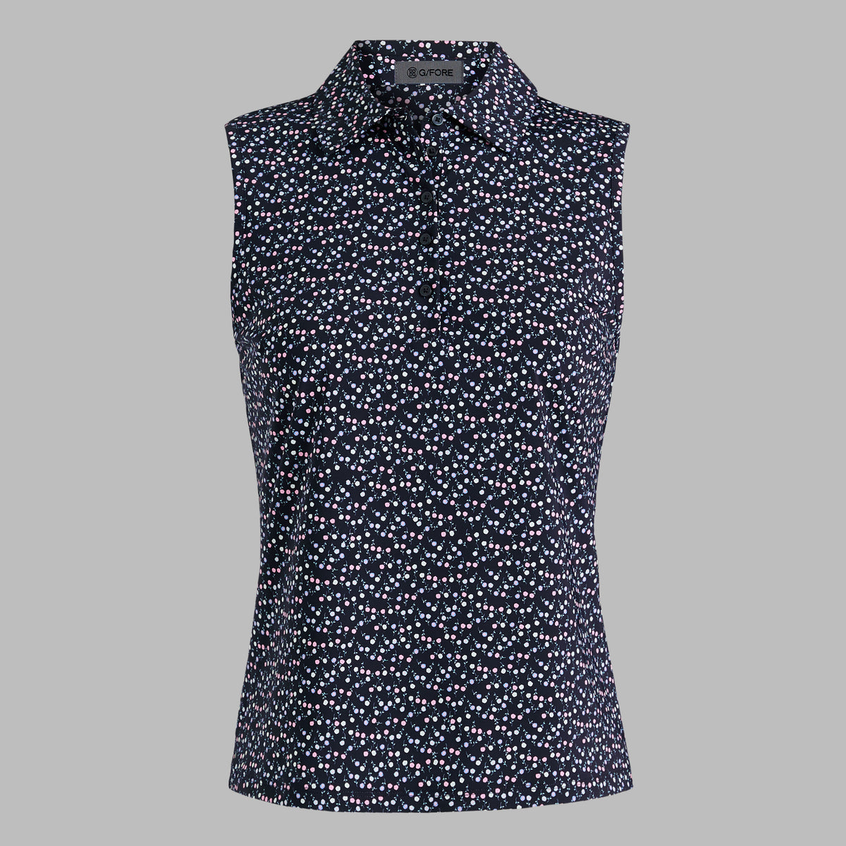 G/FORE AYE POPPY SILKY TECH NYLON SLEEVELESS POLO