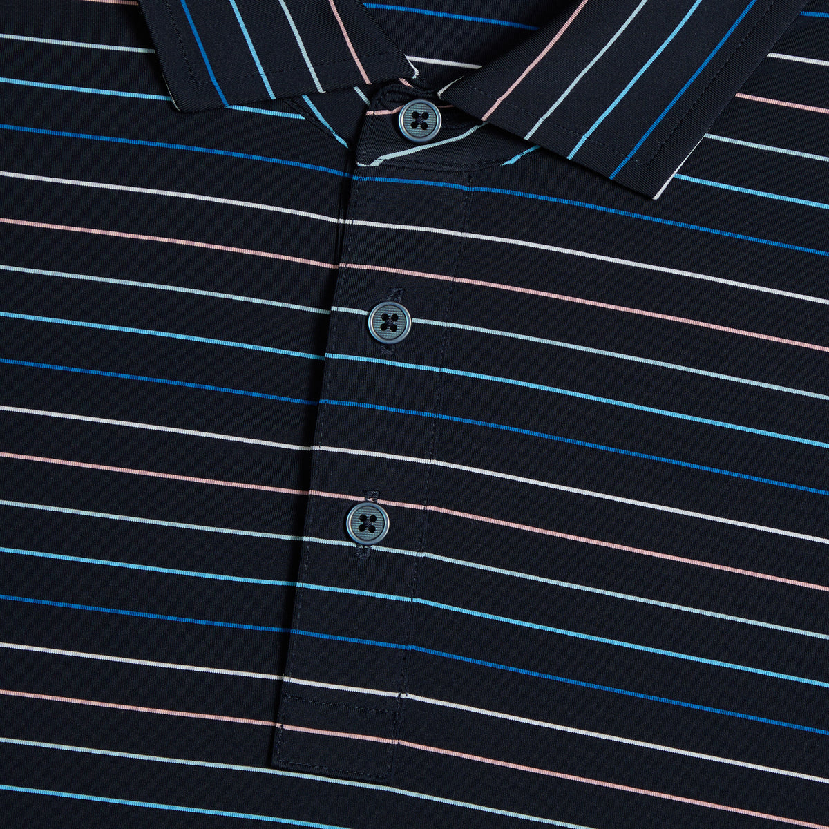 G/FORE MULTI STRIPE TECH JERSEY POLO