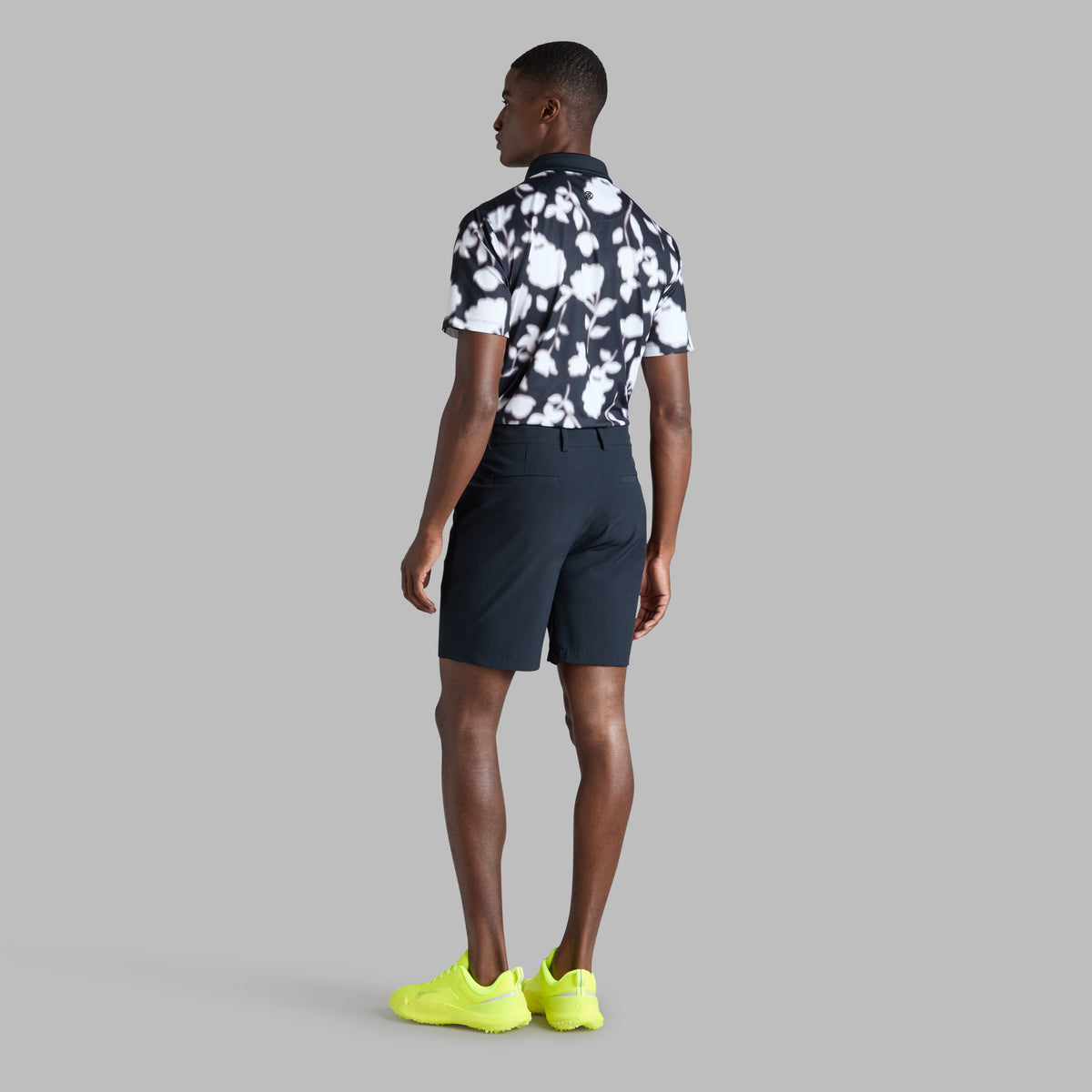 G/FORE BLUR FLORAL TECH JERSEY POLO