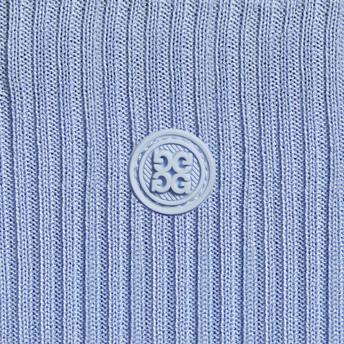 G/FORE COTTON BLEND RIB KNIT FITTED TOP