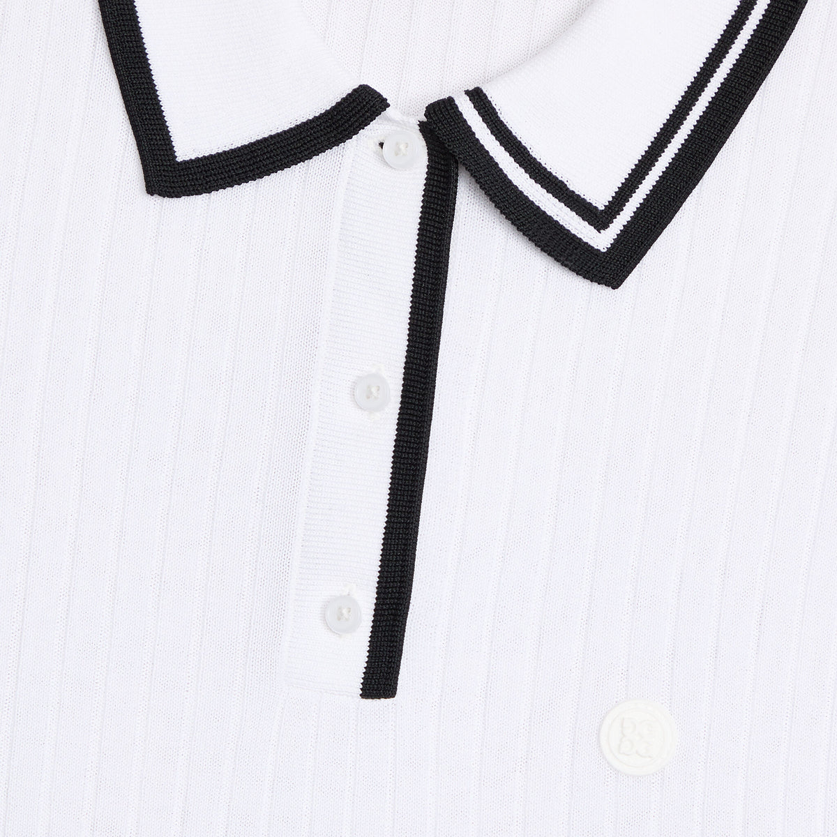 G/FORE RIBBED KNIT SWEATER POLO