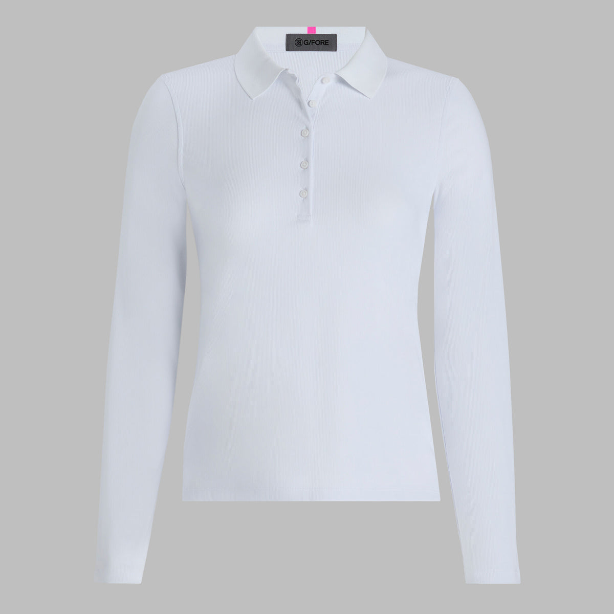 G/FORE RIBBED TECH NYLON LONG SLEEVE POLO