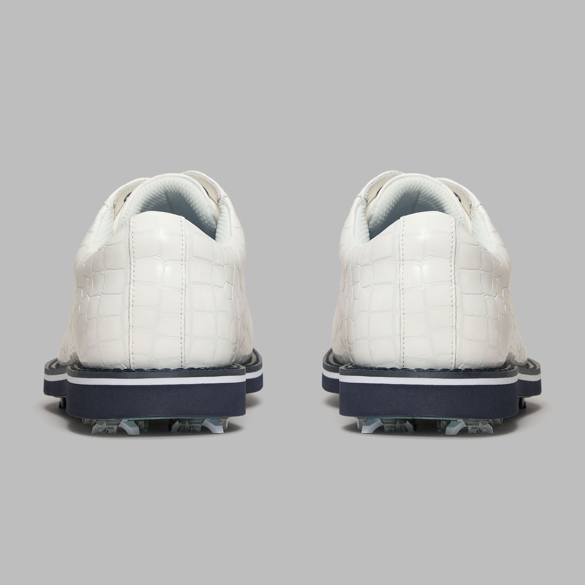 G/FORE LTD RELEASE GALLIVANTER G/LOCK CROC-EMBOSSED LEATHER DERBY GOLF SHOE