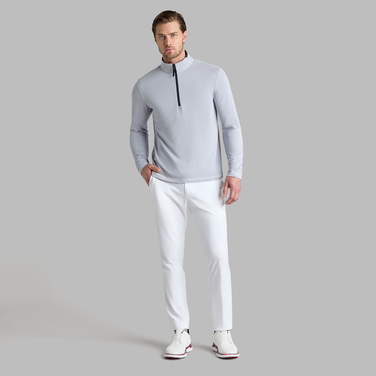 G/FORE BRUSHED BACK TECH 1/4 ZIP PULLOVER |PULLOVERS & QUARTER-ZIPS |G/FORE