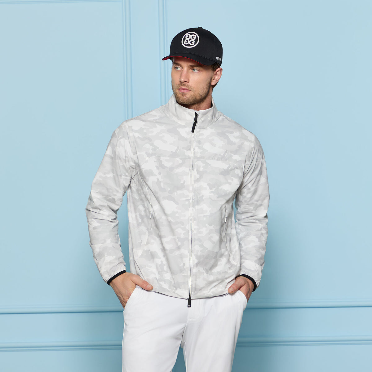 G/FORE PARACHUTE CAMO WINDBREAKER