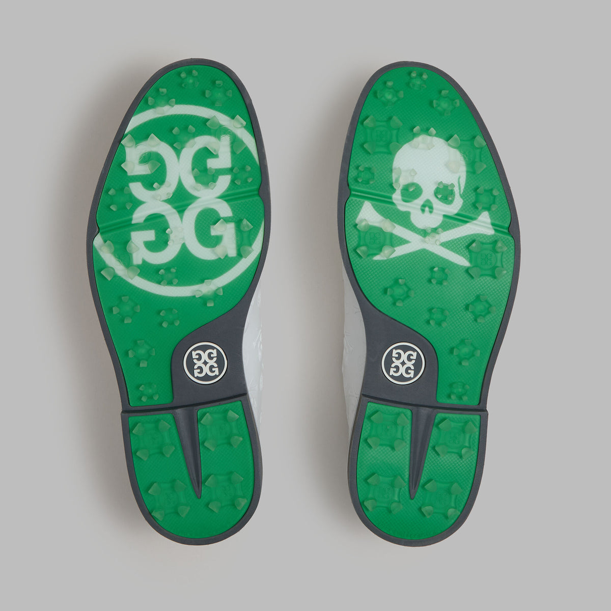 G/FORE GALLIVANTER EMBOSSED SKULL & TEES LEATHER GOLF SHOE