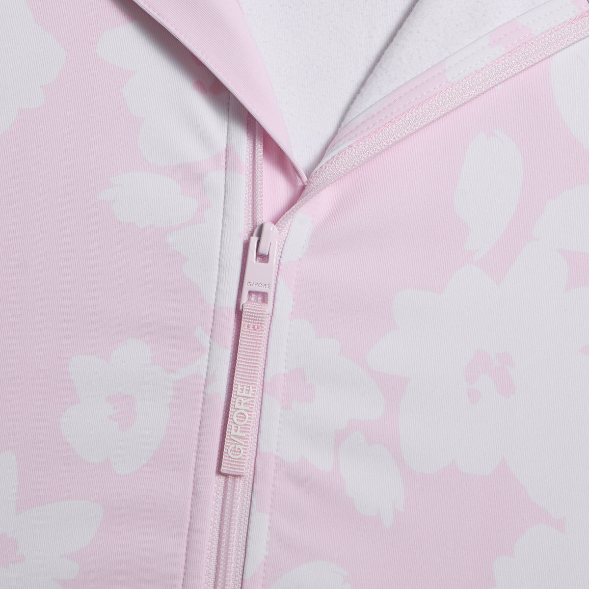 G/FORE PRINTED BRUSH BACK STRETCH PULLOVER