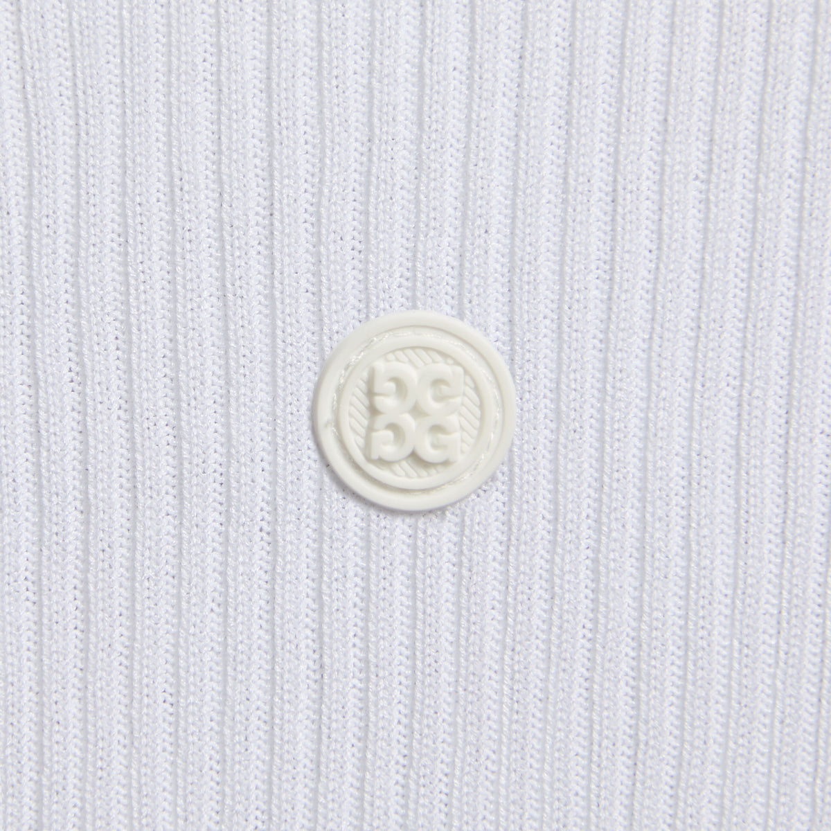 G/FORE COTTON BLEND RIB KNIT FITTED TOP