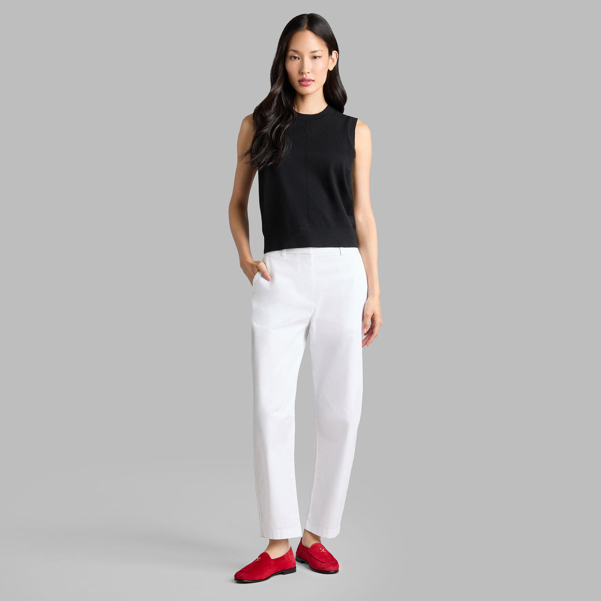 G/FORE LTD RELEASE COOLING COTTON SLEEVELESS SWEATER