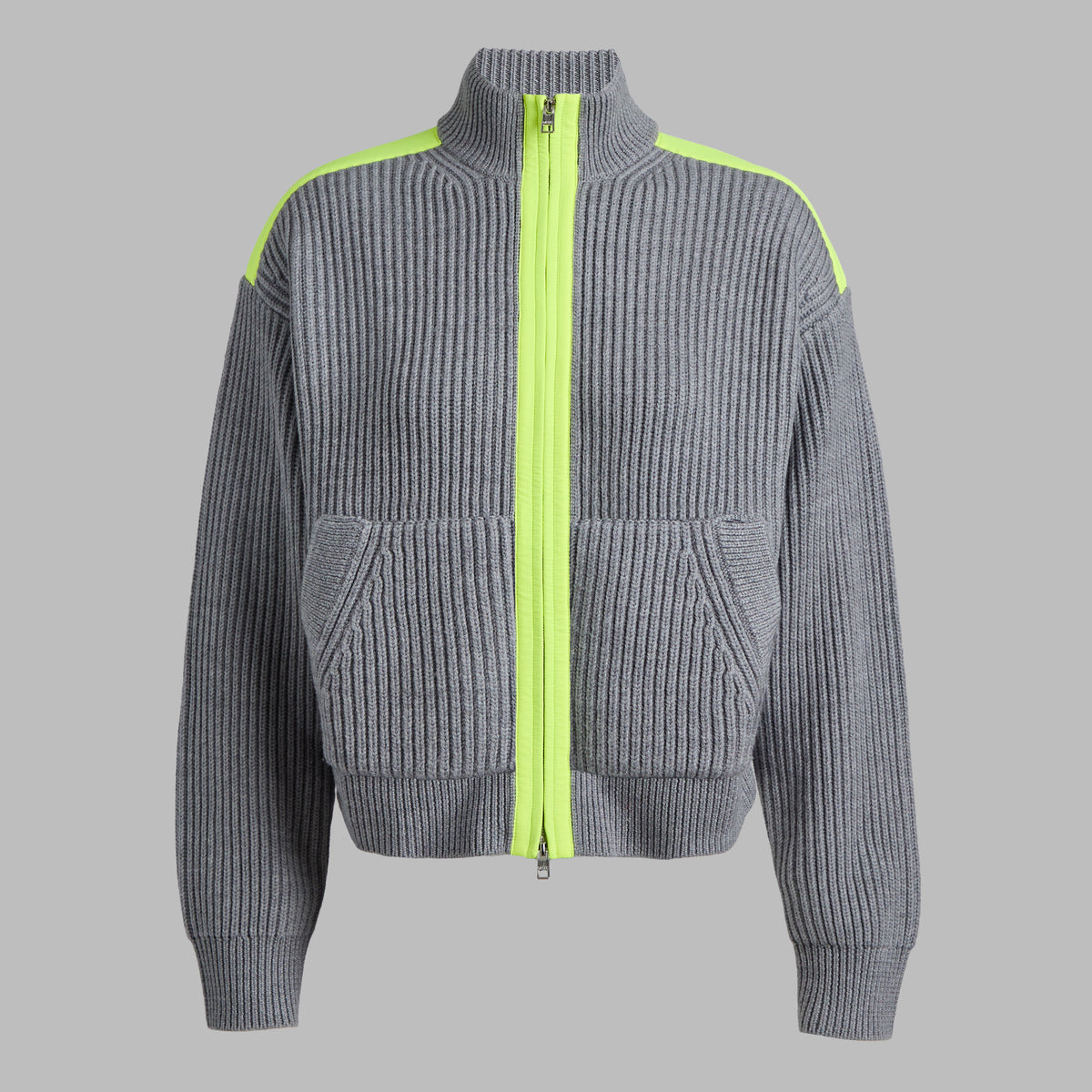 G/FORE FUNNEL NECK MERINO WOOL SWEATER JACKET