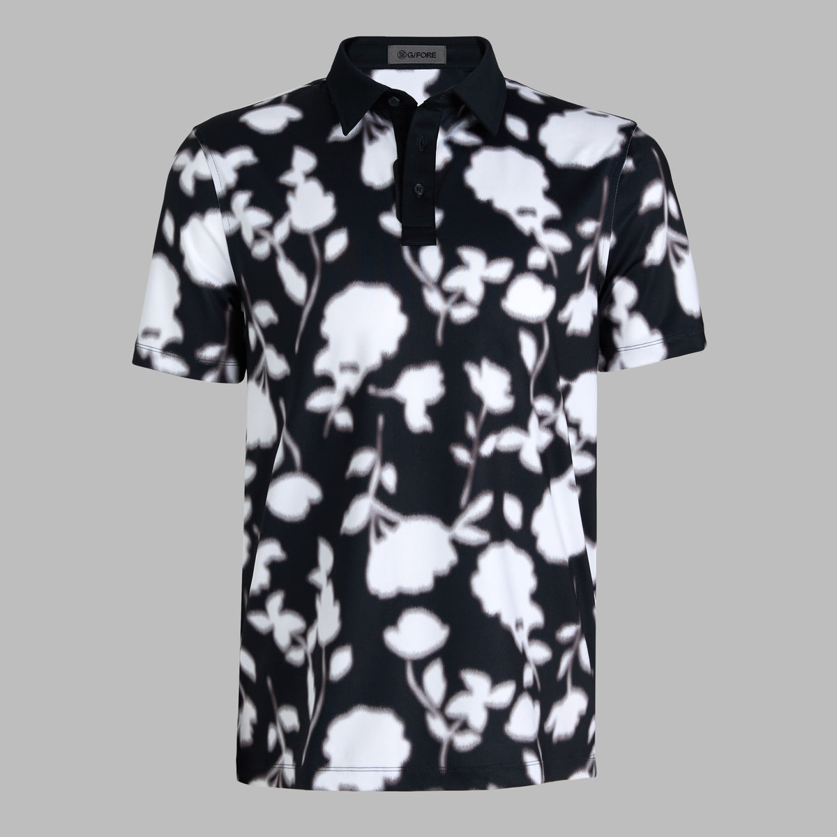 G/FORE BLUR FLORAL TECH JERSEY POLO
